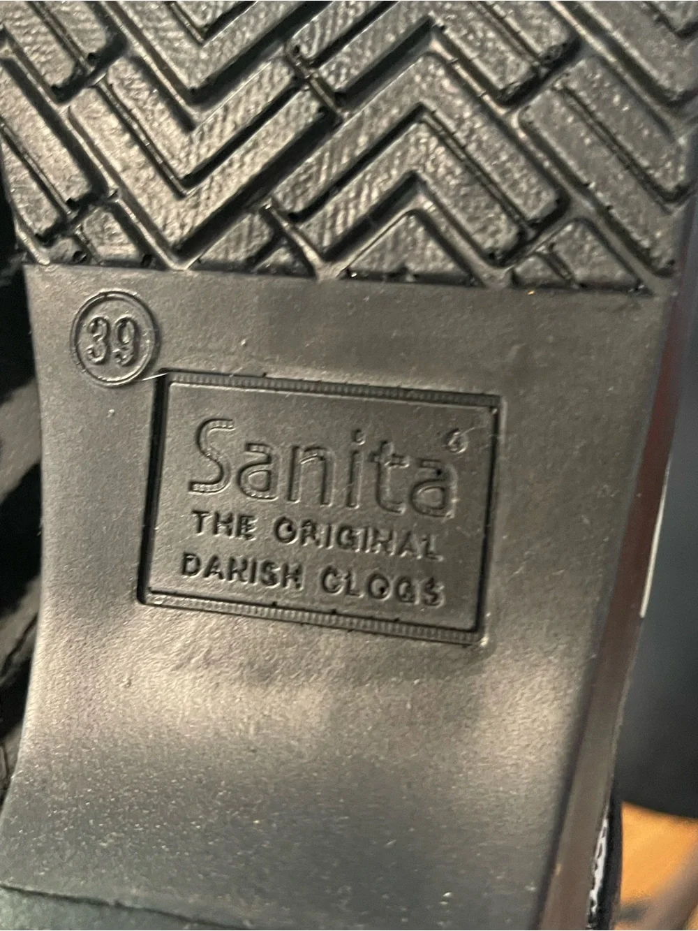 **RETIRED** Sanita Zebra-Pattern Leather Clogs in Black and White - Picture 5 of 6